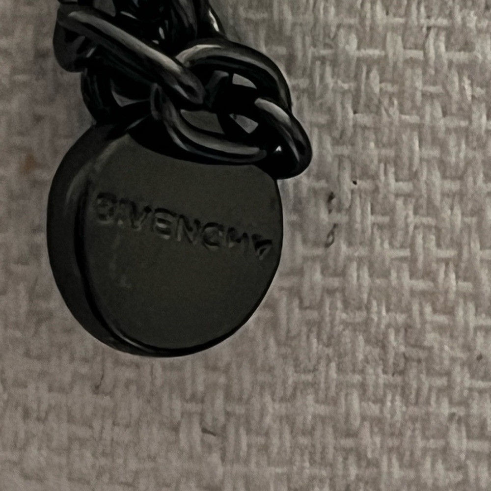 Givenchy Black Bleu Crystal Teardrop Necklace View 4